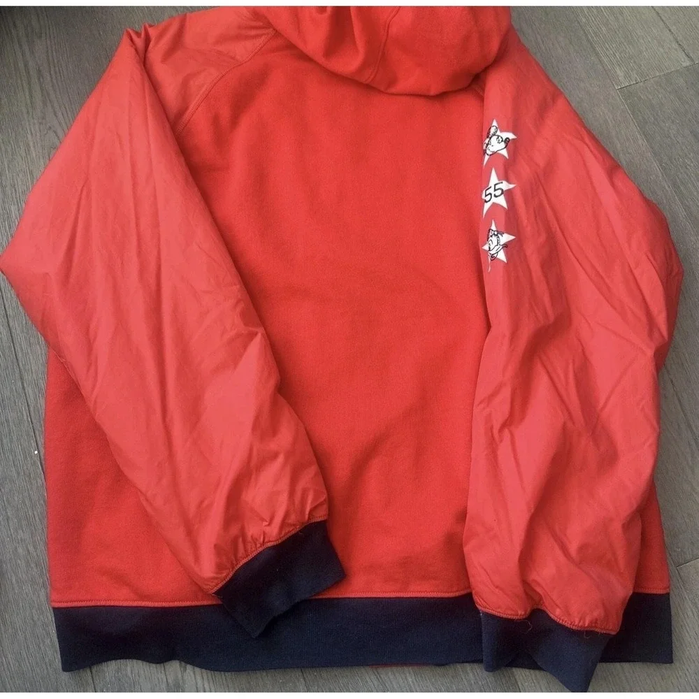 Disney Parks Jacket Mens XL‎ Red Hooded Full Zip Disneyland Resort Mickey 55
